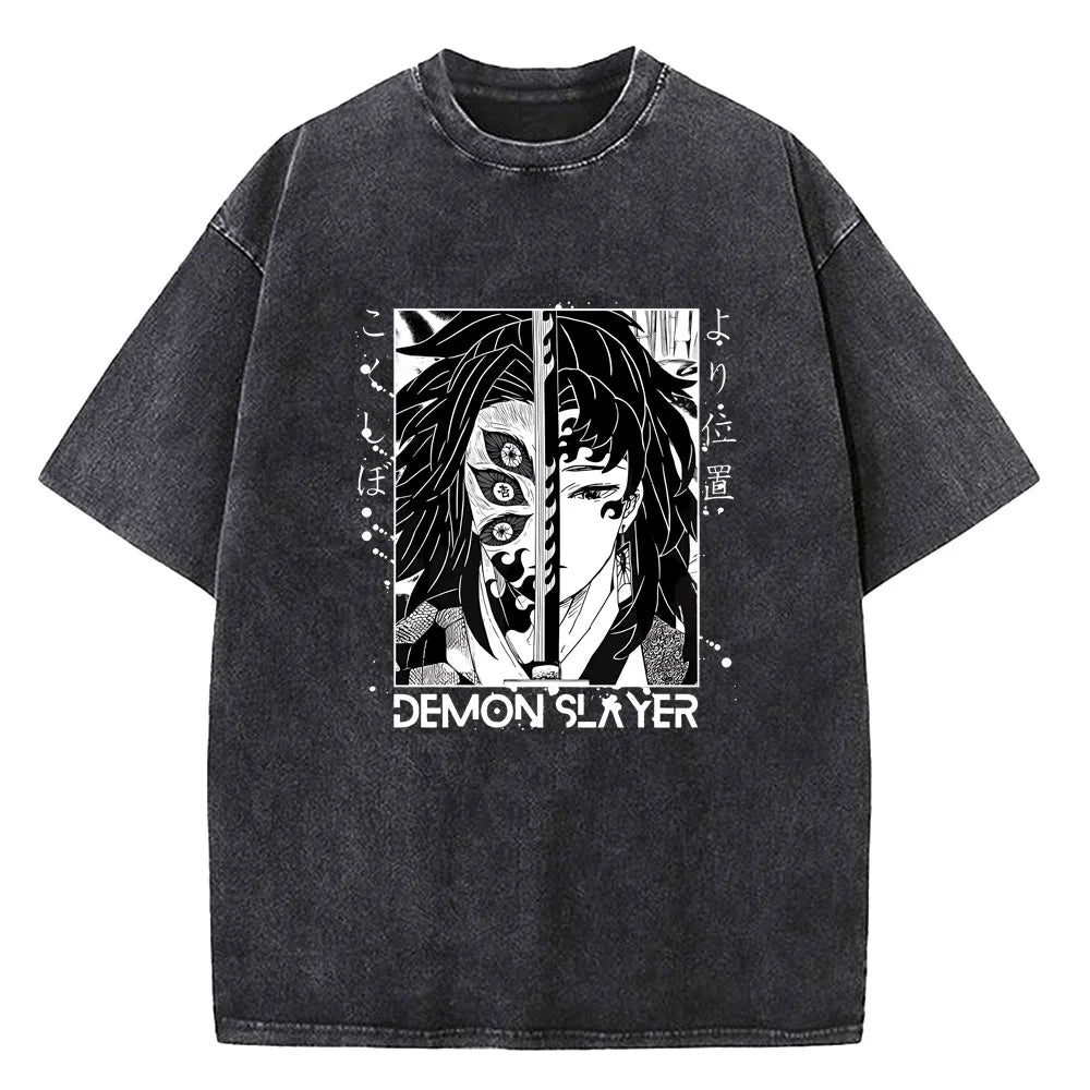 Japanese Anime Demon Slayer Printed T-shirt – Uomo