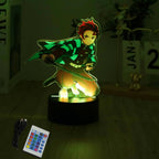 Lampada 3D LED Anime Demon Slayer – Tanjirou, Nezuko, Zenitsu