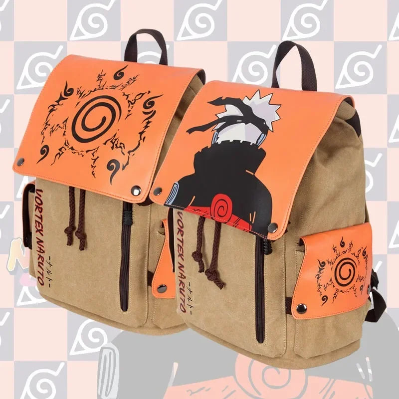 Zaino Naruto in Tela – Grande Capacità & Stile Universitario
