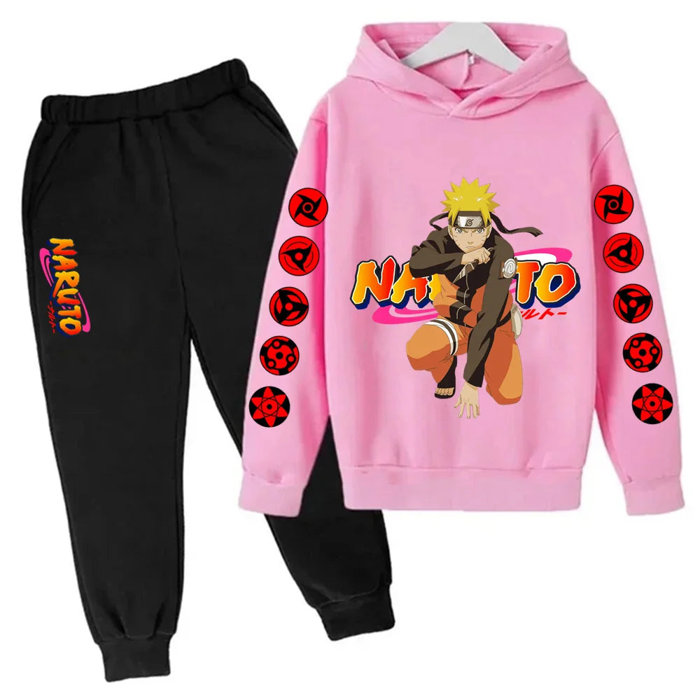 Naruto Ninja Hoodie Set – Felpa e Pantaloni
