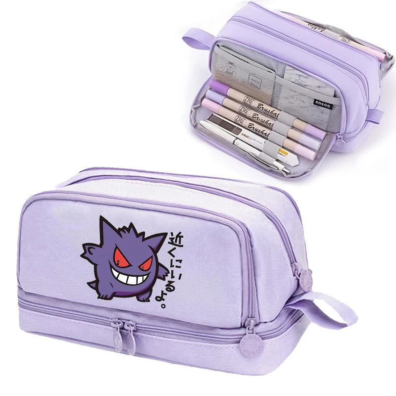 Anime Pokémon Student Pencilcase – Astuccio Cartoon Pikachu per Bambini e Ragazzi