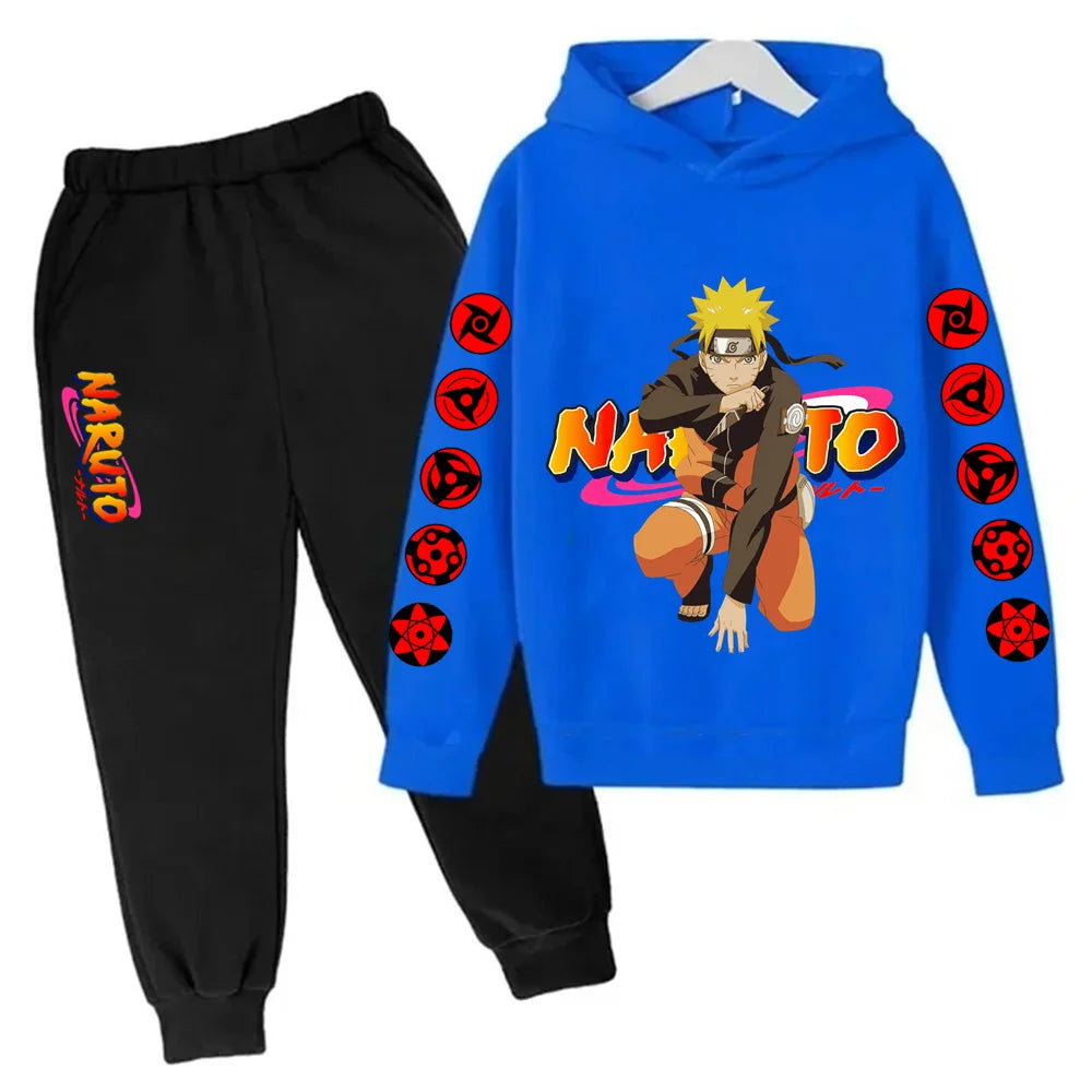Naruto Ninja Hoodie Set – Felpa e Pantaloni
