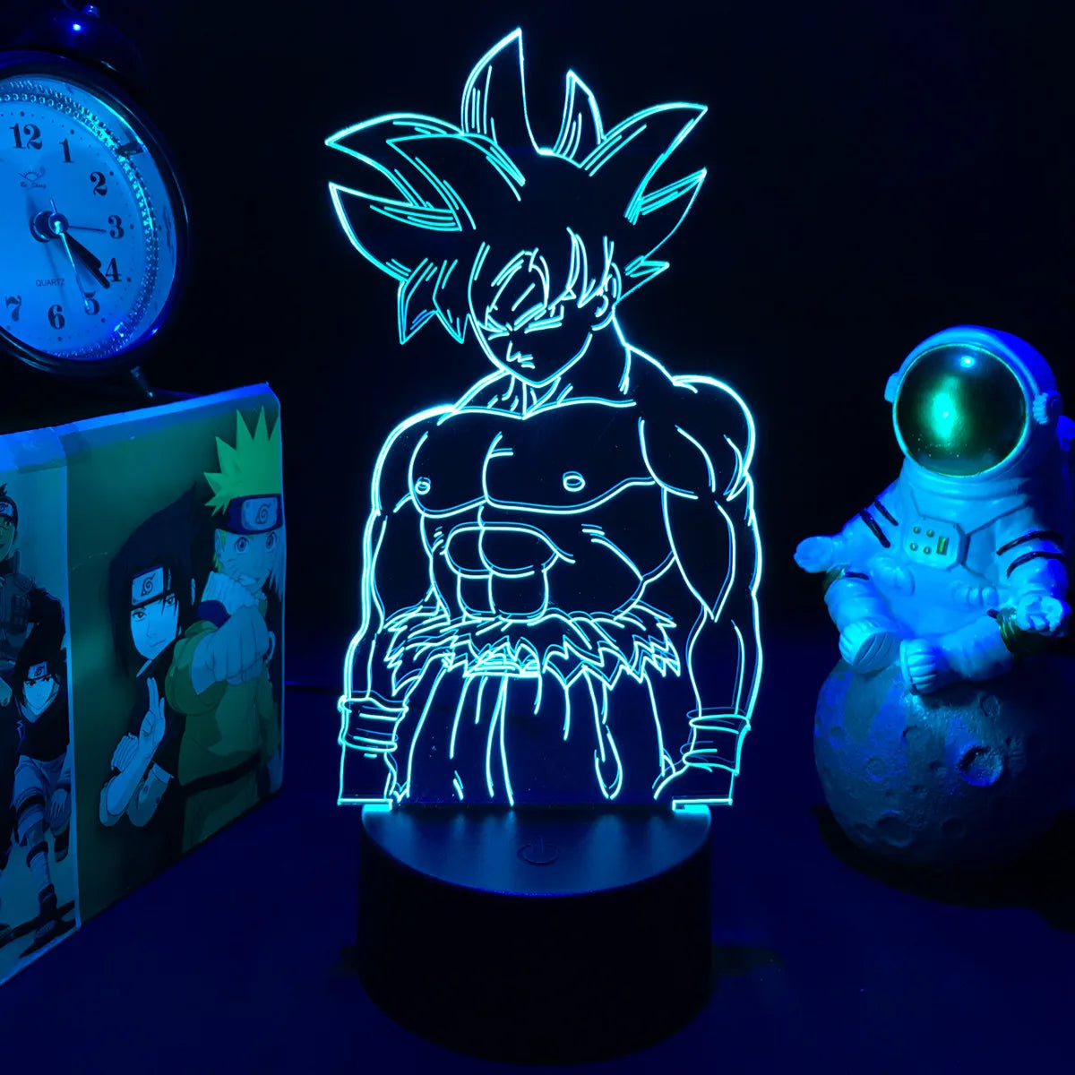 Lampada LED 3D Dragon Ball – Super Saiyan Goku