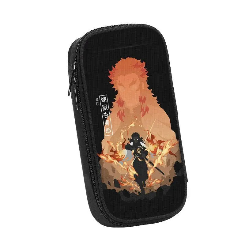 Demon Slayer Kamado Tanjirou Pencil Case – Grande Capacità, Kawaii Pen Pouch