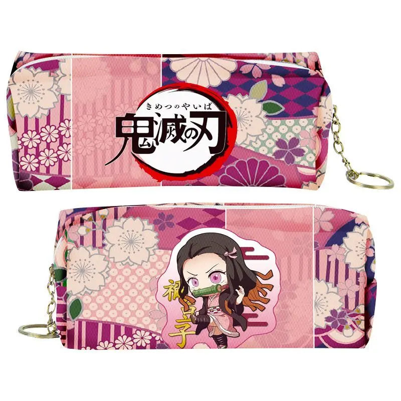 Demon Slayer Cartoon Animation Pencil Case – Nezuko, Mitsuri, Butterfly Ninja