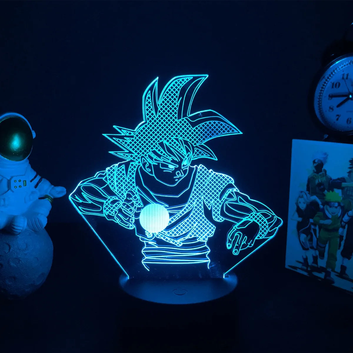 Lampada LED 3D Dragon Ball – Super Saiyan Goku