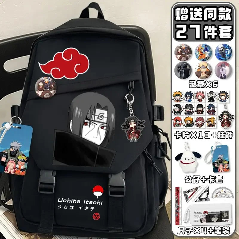 Zaino Naruto – Sasuke Black & White