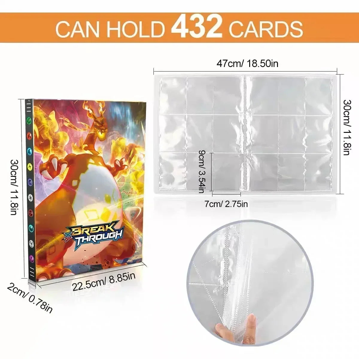 Pokemon 2024 Charizard & Mewtwo Card Holder Binder