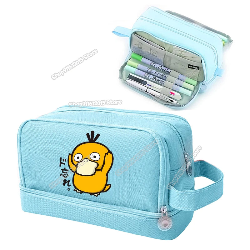 Anime Pokémon Student Pencilcase – Astuccio Cartoon Pikachu per Bambini e Ragazzi