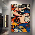 Naruto Poster By Kakashisuke Itachi Uchiha Akatsuki Graffiti Anime Character Oil Painting Modern Home Decoration Mural