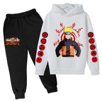 Basketball Naruto Hoodie Set – Felpa e Pantaloni per Bambini e Adolescenti