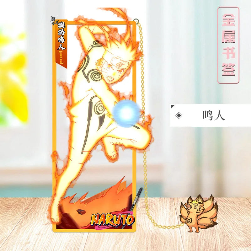 Segnalibro in Metallo Naruto – Design Geometrico | Accessorio da Collezione