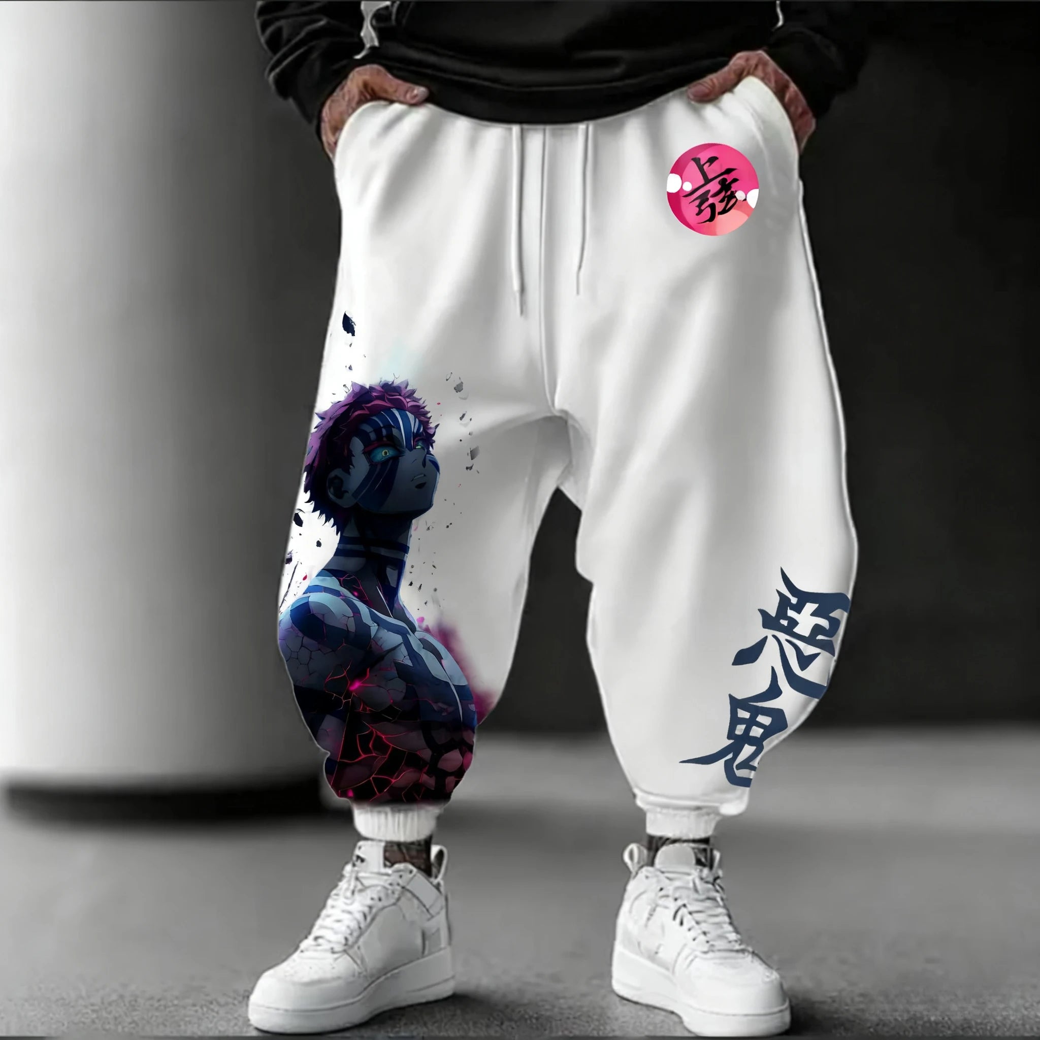Demon Slayer Anime Men's Sweet Pants 2025 – Pantaloni Casual Oversize