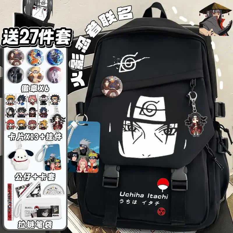 Zaino Naruto – Sasuke Black & White