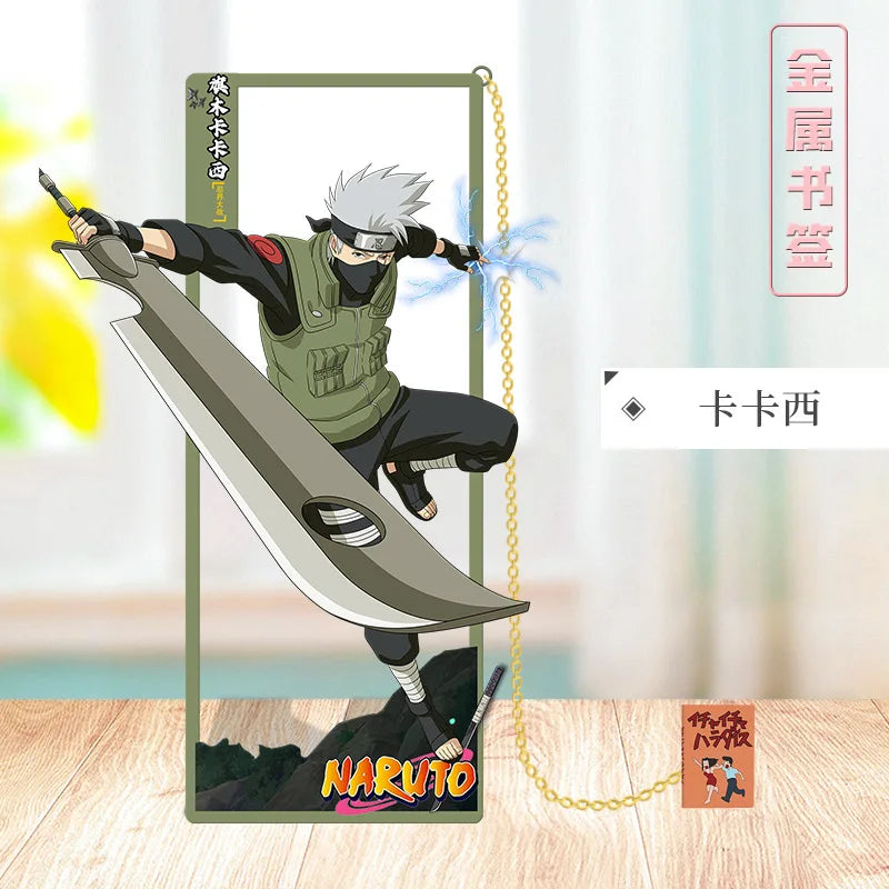 Segnalibro in Metallo Naruto – Design Geometrico | Accessorio da Collezione
