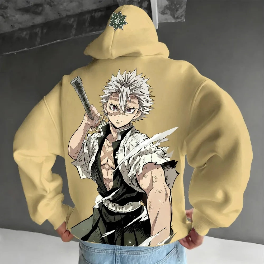 Demon Slayer Anime Hoodie – Felpa Oversize Unisex 2025