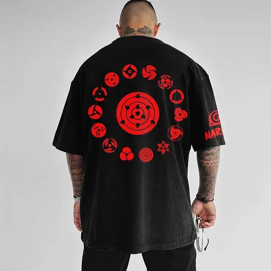 Naruto Summer T-shirt – Stile Giapponese, Stampa Unica