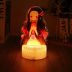 Lampada 3D LED Anime Demon Slayer – Tanjirou, Nezuko, Zenitsu