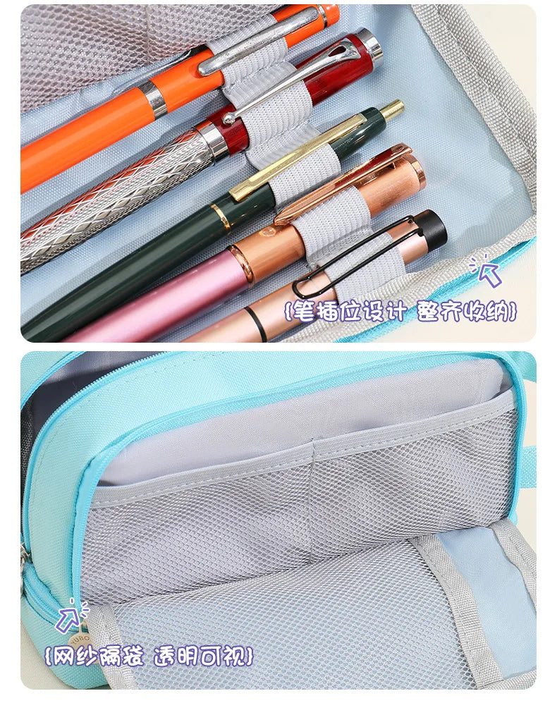 Anime Pokémon Student Pencilcase – Astuccio Cartoon Pikachu per Bambini e Ragazzi