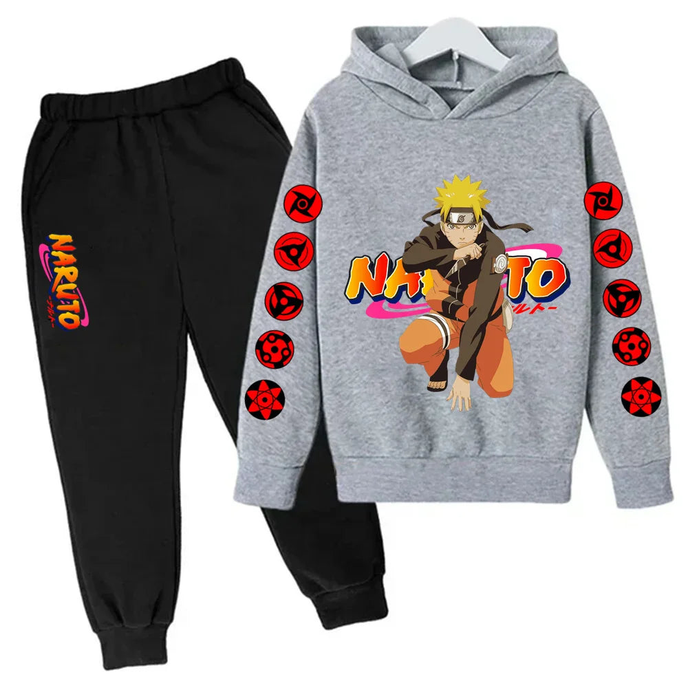 Naruto Ninja Hoodie Set – Felpa e Pantaloni