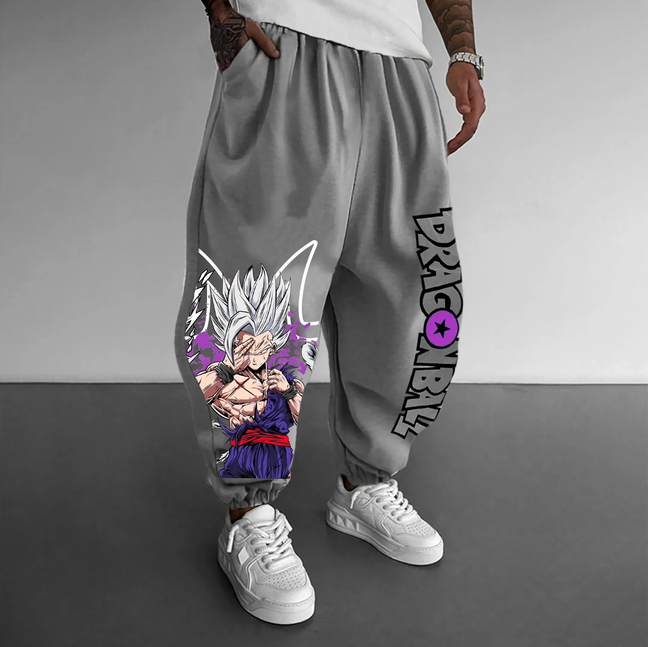 Dragon Ball – Pantaloni Sportivi Loose in Cotone 2025