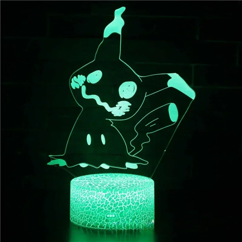 Anime Pikachu Go – Lampada Notturna LED 3D