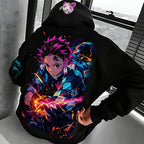 Demon Slayer Anime Hoodie – Felpa Oversize Unisex 2025