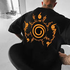 Naruto Summer T-shirt – Stile Giapponese, Stampa Unica