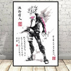 Naruto Uchiha Itachi Gaara Anime Character Pictures Modular Prints Modern Living Room Children's Bedroom Decoration