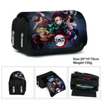 Anime Demon Slayer Bilayer Pencil Case – Tanjirou, Nezuko, Zenitsu, Giyuu