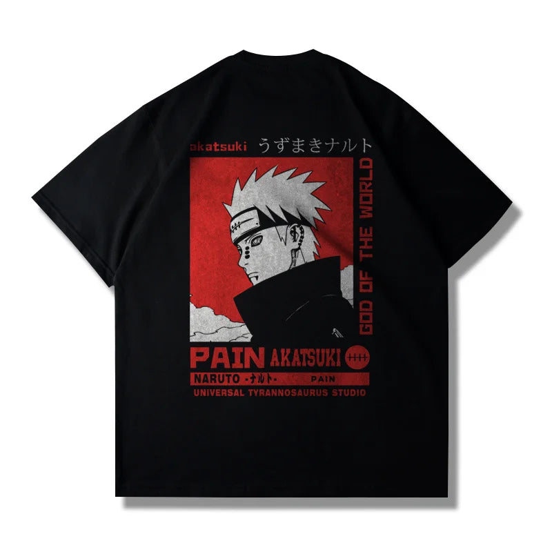 T-Shirt Naruto Anime – Cotone Estivo Oversize