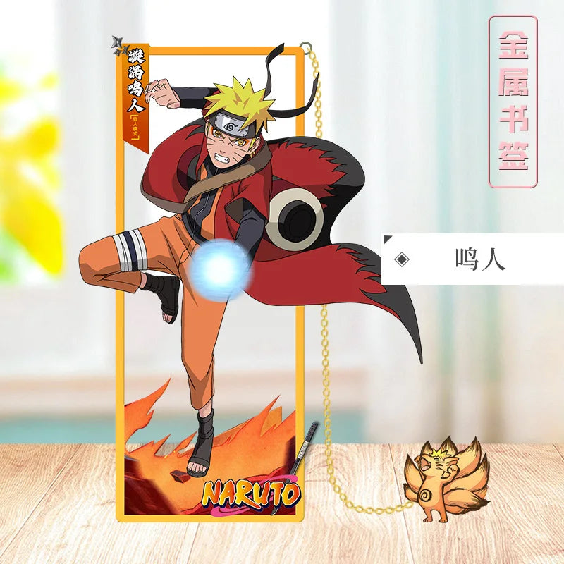 Segnalibro in Metallo Naruto – Design Geometrico | Accessorio da Collezione