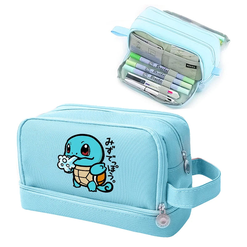 Anime Pokémon Student Pencilcase – Astuccio Cartoon Pikachu per Bambini e Ragazzi