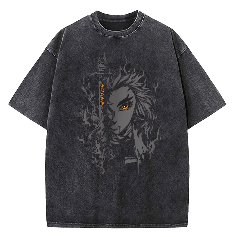 Japanese Anime Demon Slayer Printed T-shirt – Uomo