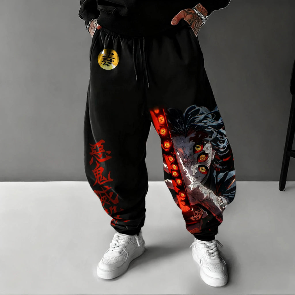 Demon Slayer Anime Men's Sweet Pants 2025 – Pantaloni Casual Oversize