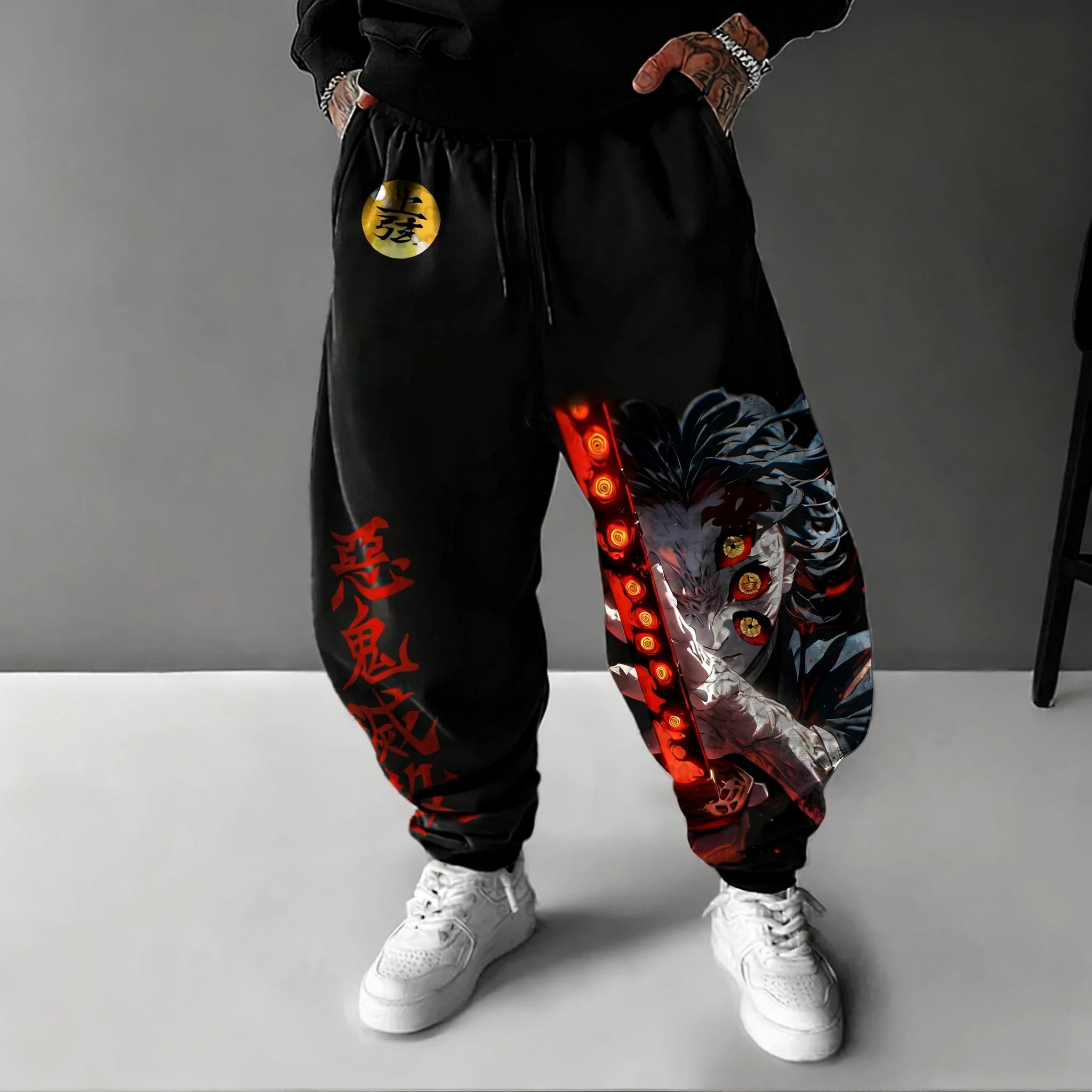 Demon Slayer Anime Men's Sweet Pants 2025 – Pantaloni Casual Oversize
