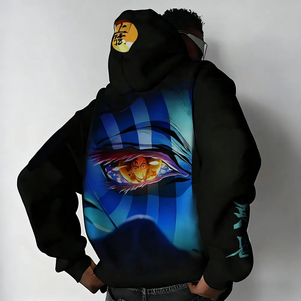 Demon Slayer Anime Hoodie – Felpa Oversize Unisex 2025