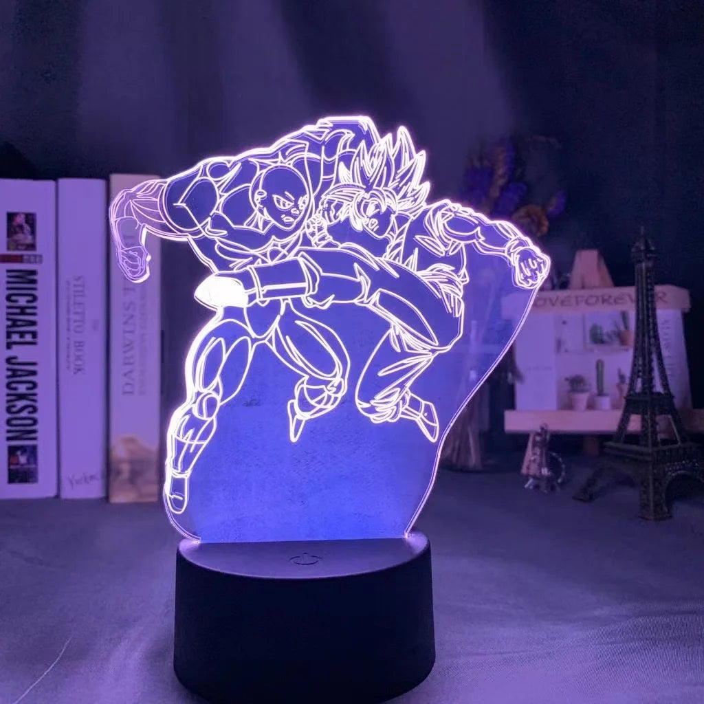 Lampada LED 3D Dragon Ball – Super Saiyan Goku
