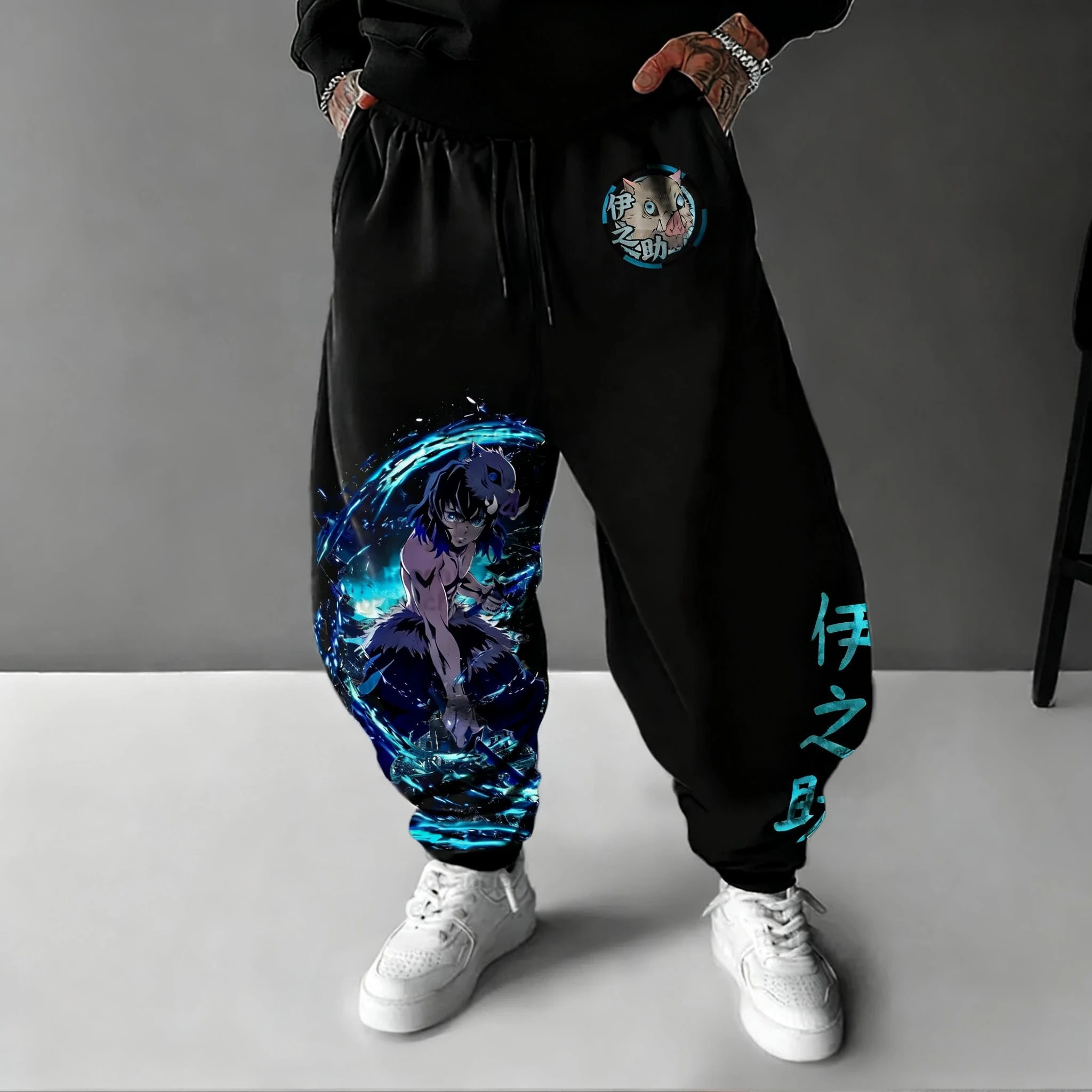 Demon Slayer Anime Men's Sweet Pants 2025 – Pantaloni Casual Oversize