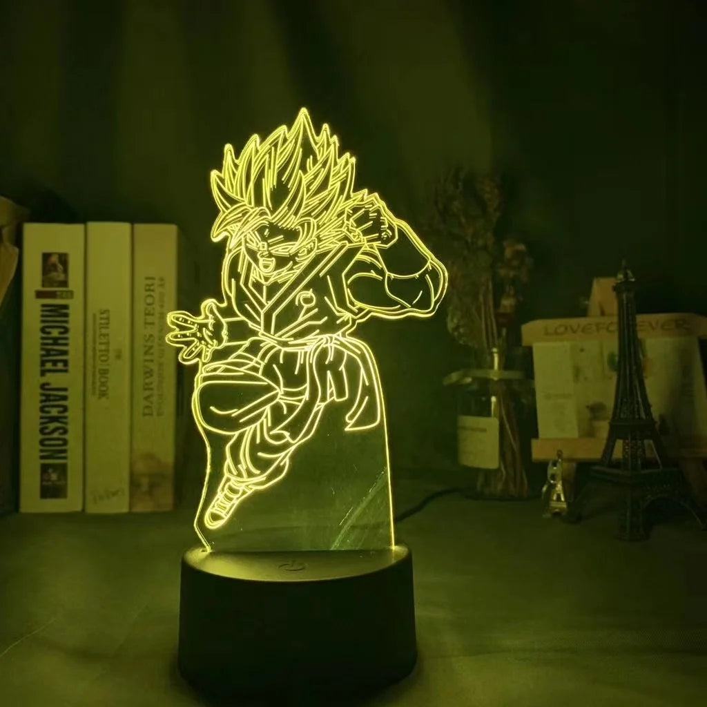 Lampada LED 3D Dragon Ball – Super Saiyan Goku
