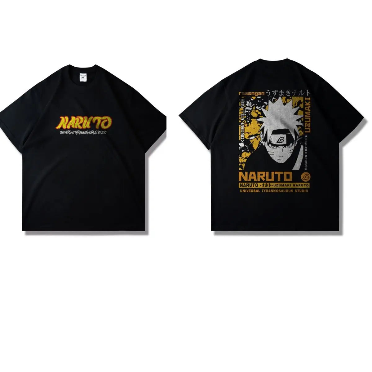T-Shirt Naruto Anime – Cotone Estivo Oversize