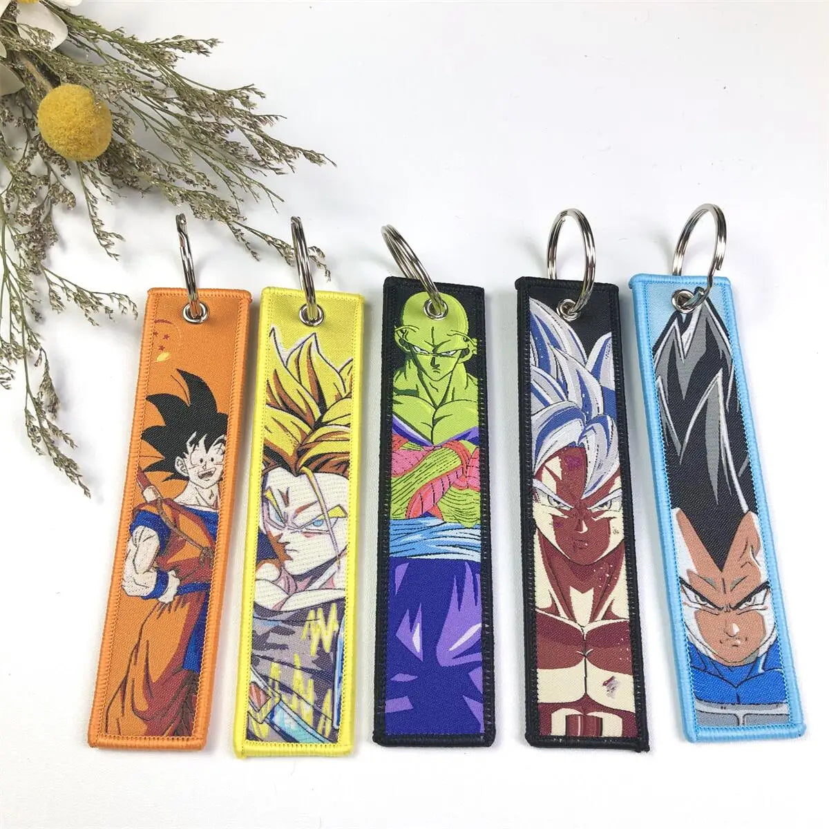 Portachiavi Dragon Ball Cartoon – Anime Embroidered Key Tag