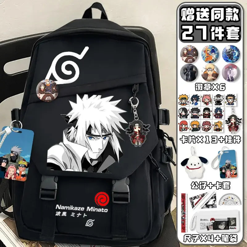 Zaino Naruto – Sasuke Black & White