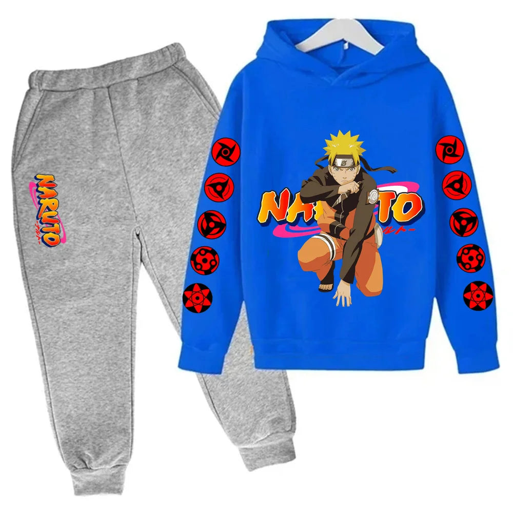 Naruto Ninja Hoodie Set – Felpa e Pantaloni