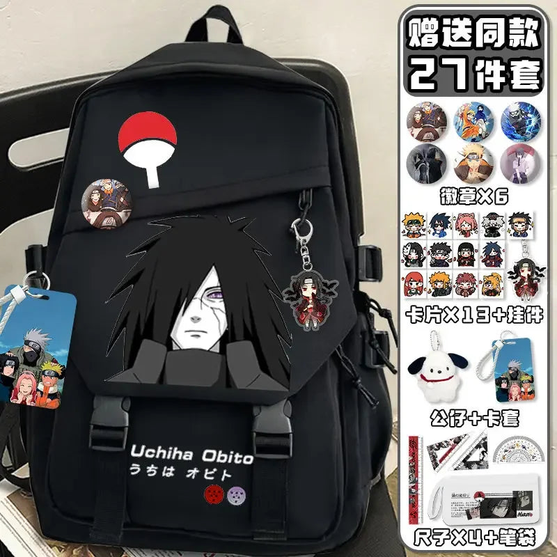 Zaino Naruto – Sasuke Black & White