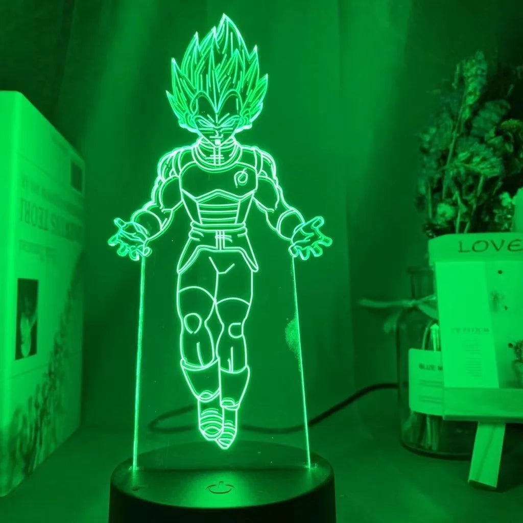 Lampada LED 3D Dragon Ball – Super Saiyan Goku