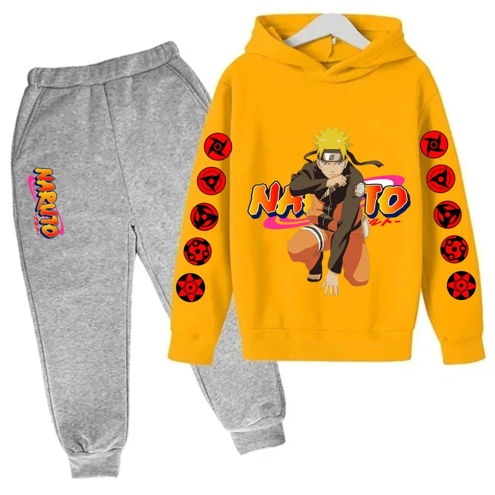 Naruto Ninja Hoodie Set – Felpa e Pantaloni