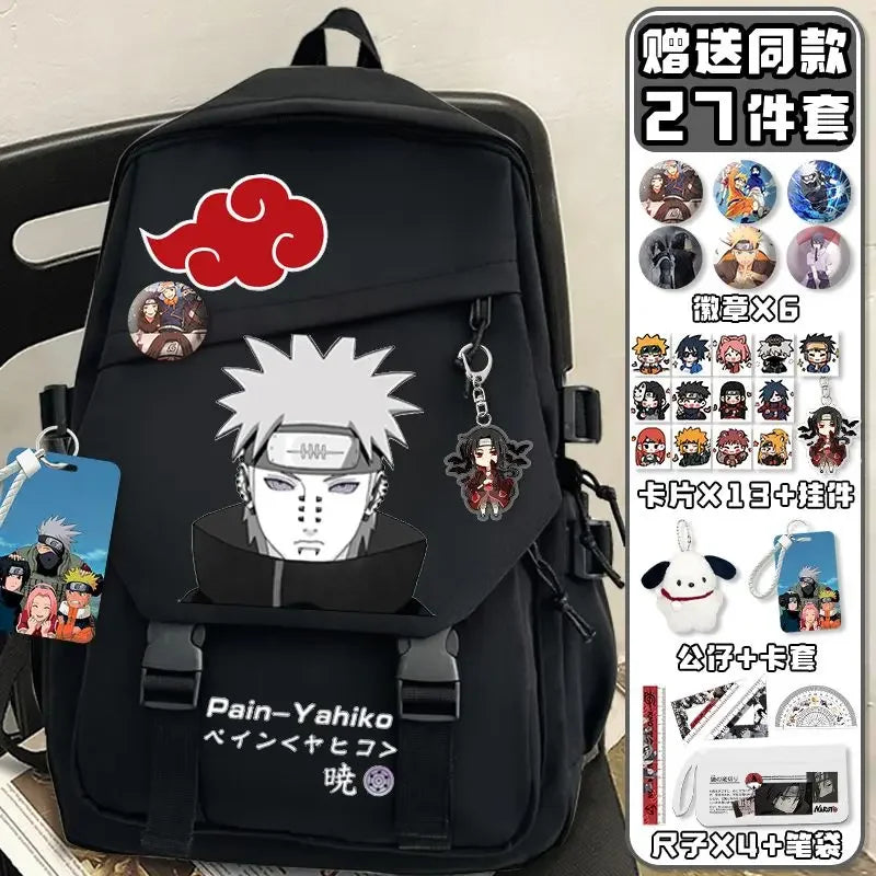 Zaino Naruto – Sasuke Black & White