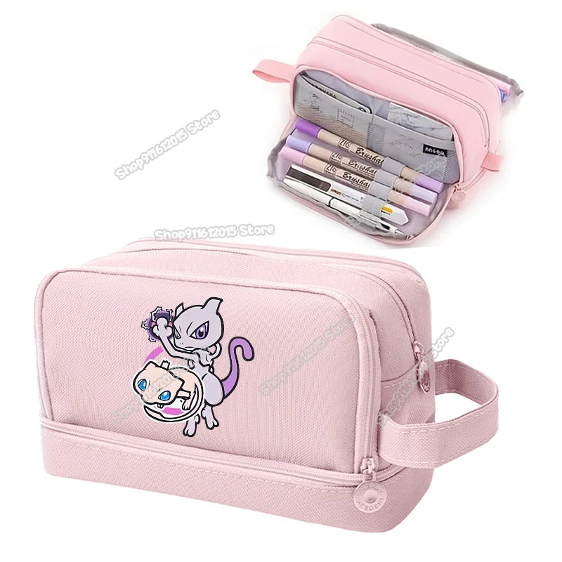 Anime Pokémon Student Pencilcase – Astuccio Cartoon Pikachu per Bambini e Ragazzi
