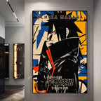 Naruto Poster By Kakashisuke Itachi Uchiha Akatsuki Graffiti Anime Character Oil Painting Modern Home Decoration Mural